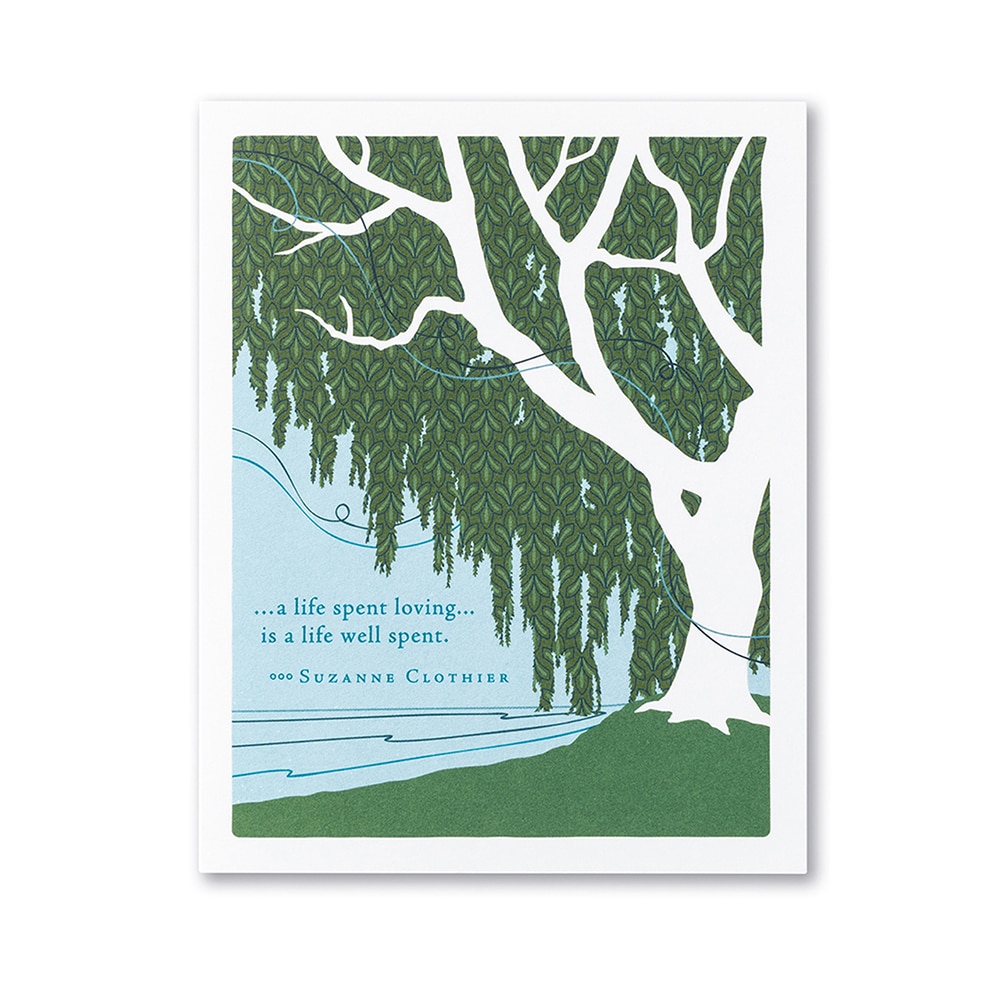 Positively Green, Greeting Card - Sympathy, Gifts, A life Spent Loving, 91060